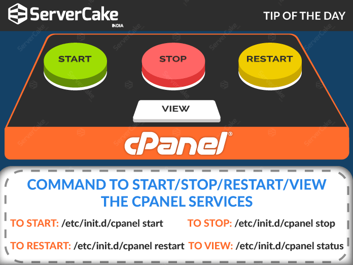Commands of cPanel Services
