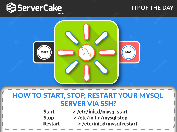 Start Stop Restart MySQL server