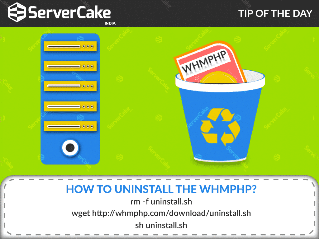 How to uninstall the WHMPHP?
