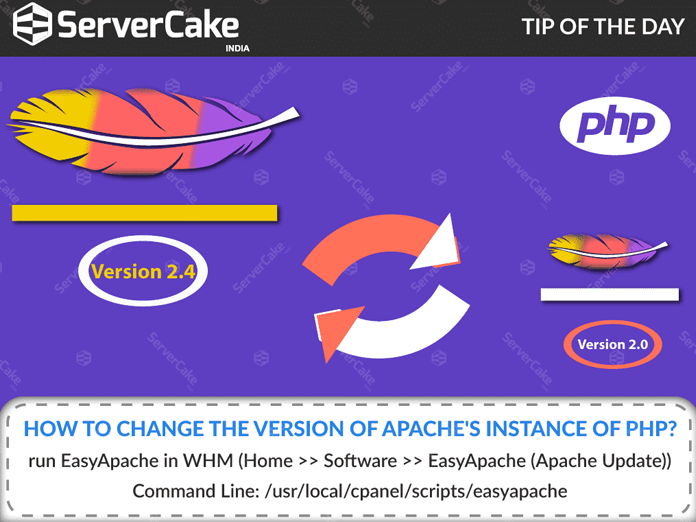 How to change the version of Apache?