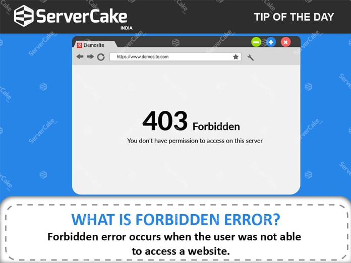 What is a 403 Forbidden error and reasons for this error? - ServerCake