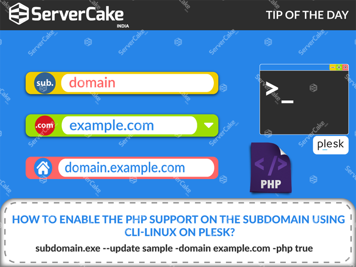 Php support on subdomain