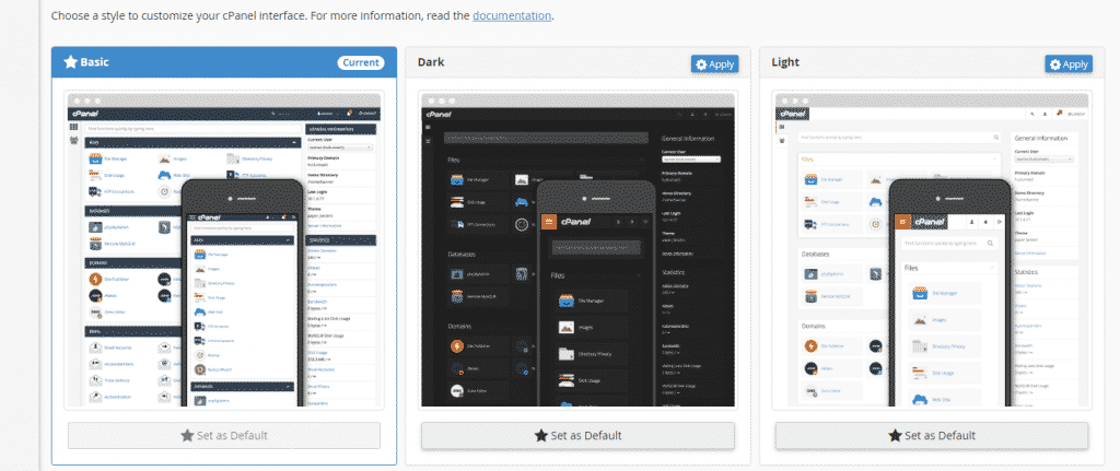 cPanel Styles