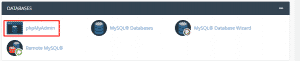 Select phpMyAdmin