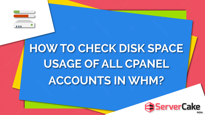 How to check disk usage for cPanel accounts in WHM?