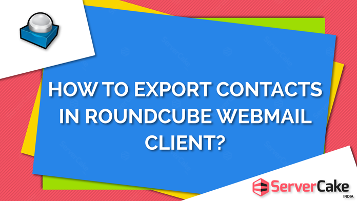 Export contacts in Roundcube webmail client