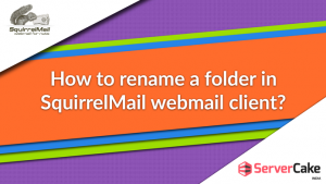 rename a folder in SquirrelMail webmail client