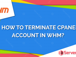 Terminate cPanel account in WHM