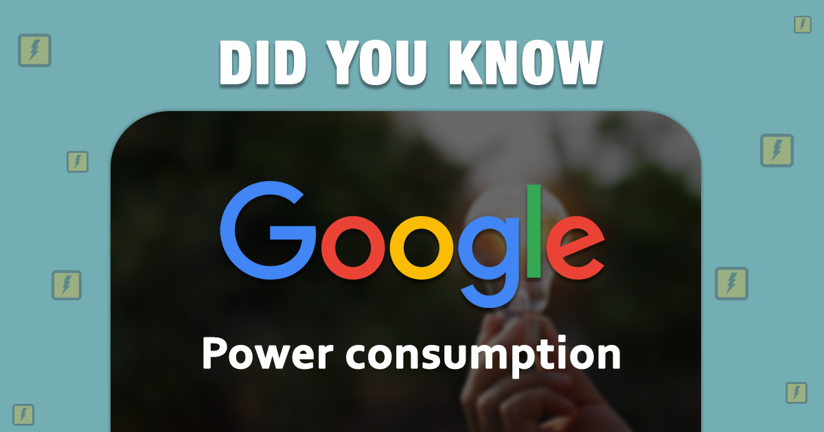 Google’s Power consumption