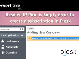 IP pool is empty error